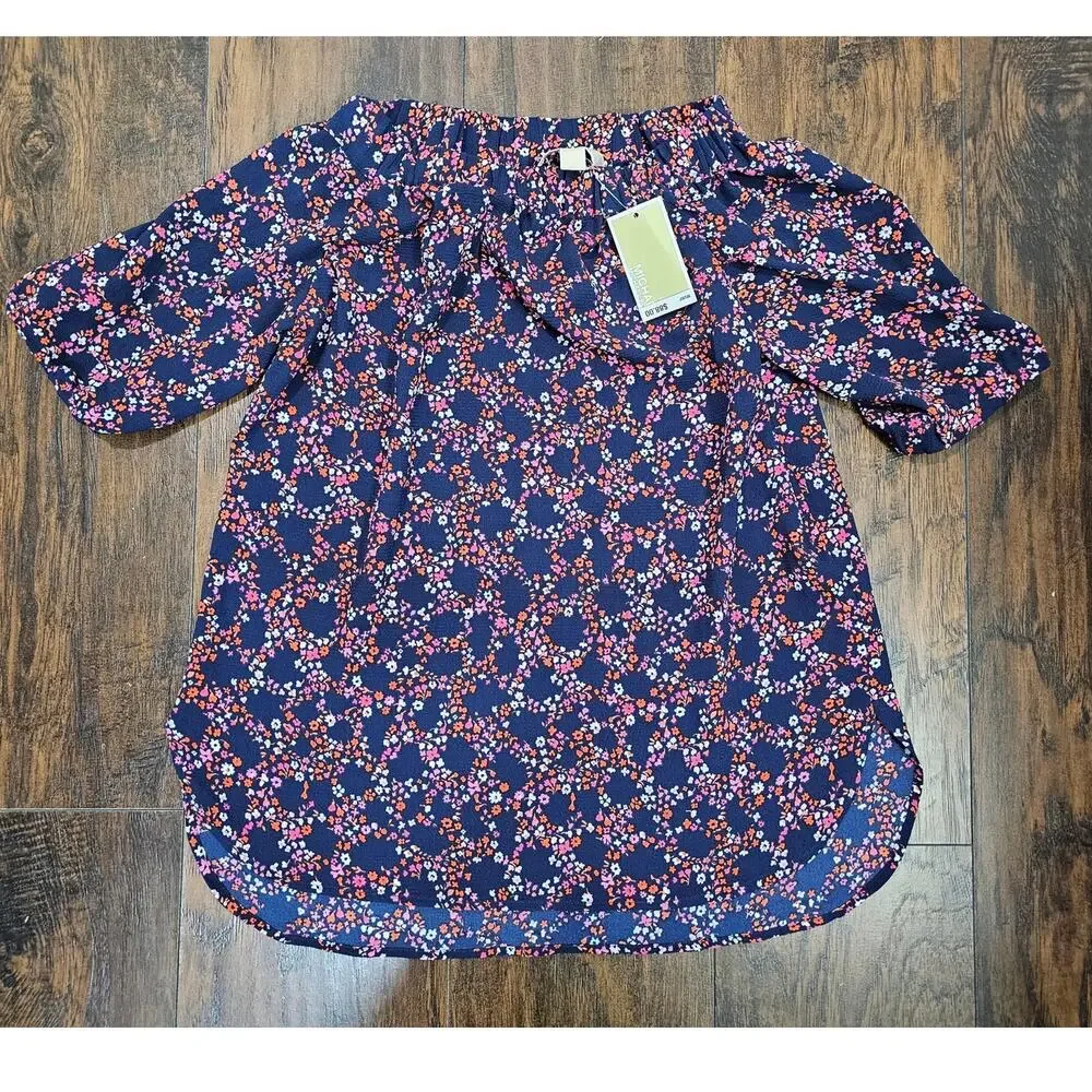 Michael Kors Floral Off-Shoulder Blouse - Size Small NWT